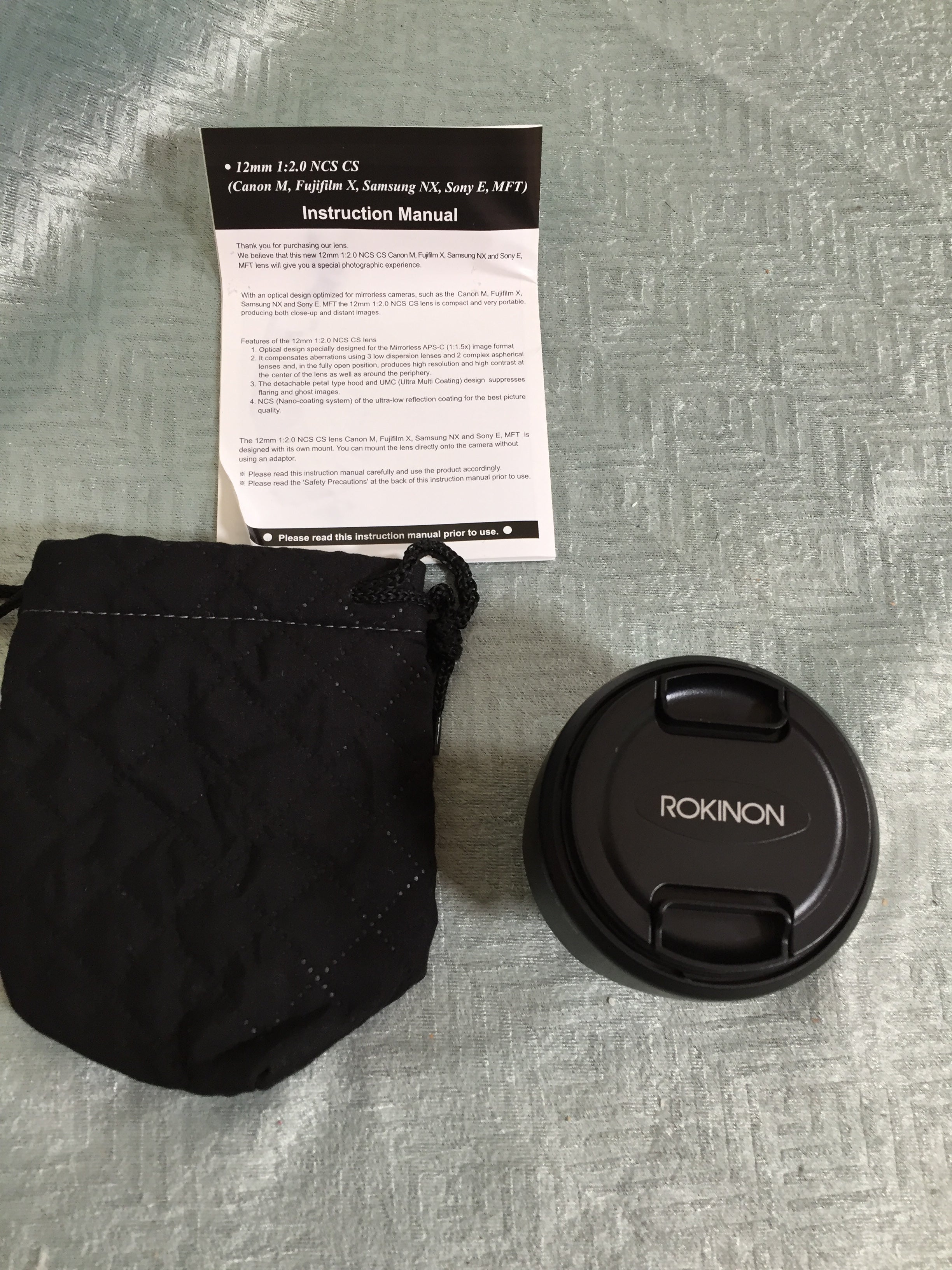 Rokinon 12mm F2.0 NCS CS Ultra Wide Angle Lens Sony E-Mount (NEX) Black-RK12M-E (7578965377262)